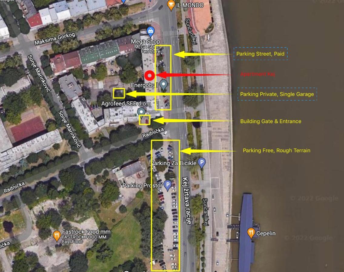 Center, Private Garage, Danube & Fortress, 3 Bdrm 2 Bath Нови-Сад Экстерьер фото